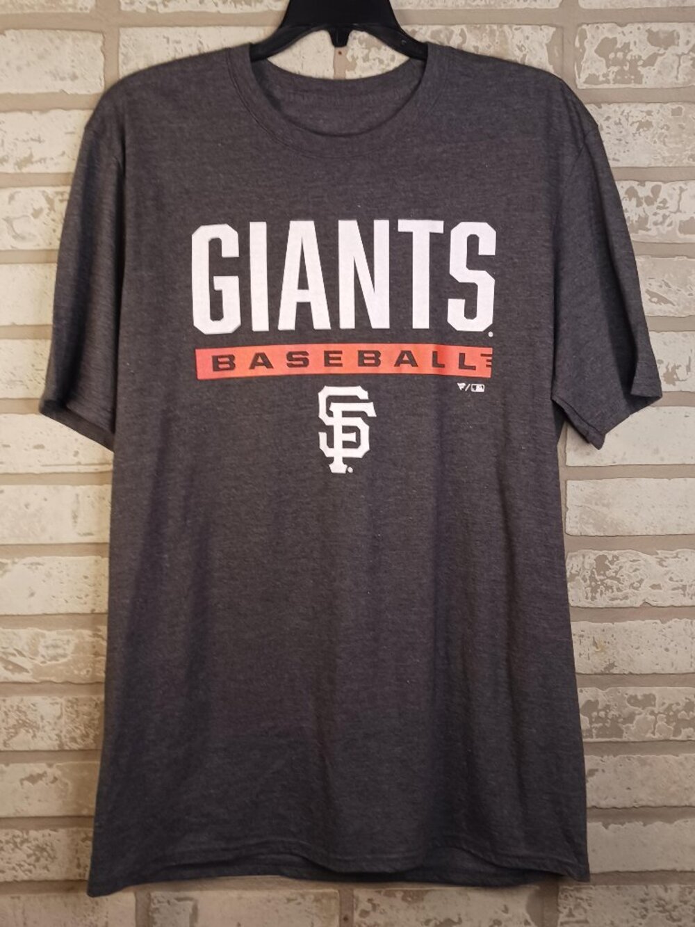 Fanatics Mens Large T Shirt San Francisco Giants Gray Short Sleeve MLB